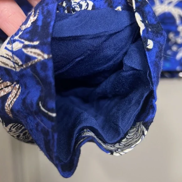 Jaase Boho Floral Cropped Blue Zipper Jacket EUC - Picture 10 of 10